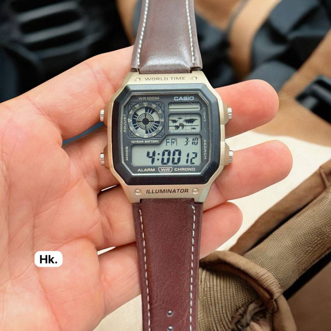 CASIO AE-1200 Illuminator Camel Brown - J1231