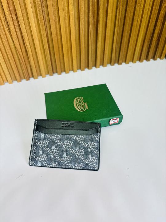 13 GOYARD GREY BLACK CARD HOLDER WALLET