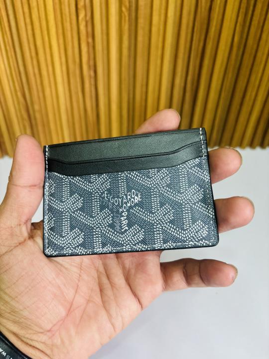 13 GOYARD GREY BLACK CARD HOLDER WALLET
