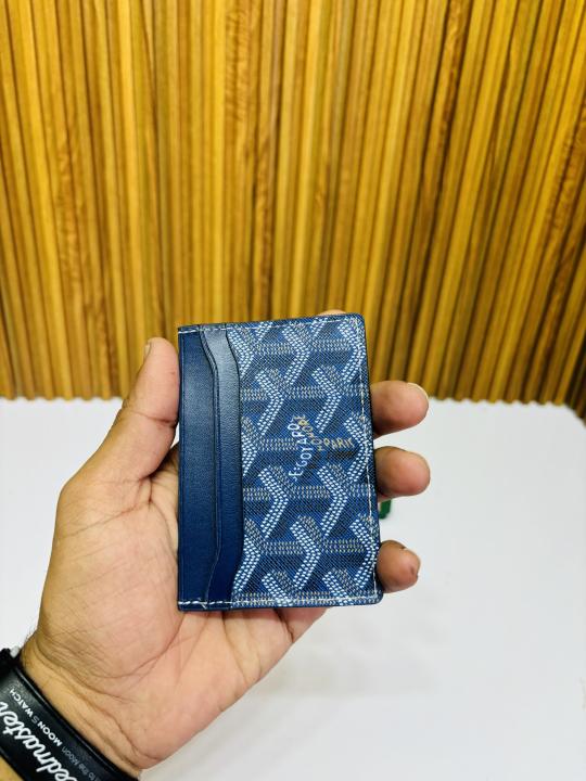 17 GOYARD BLUE  CARD HOLDER WALLET