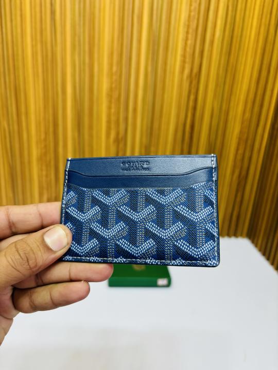 17 GOYARD BLUE  CARD HOLDER WALLET