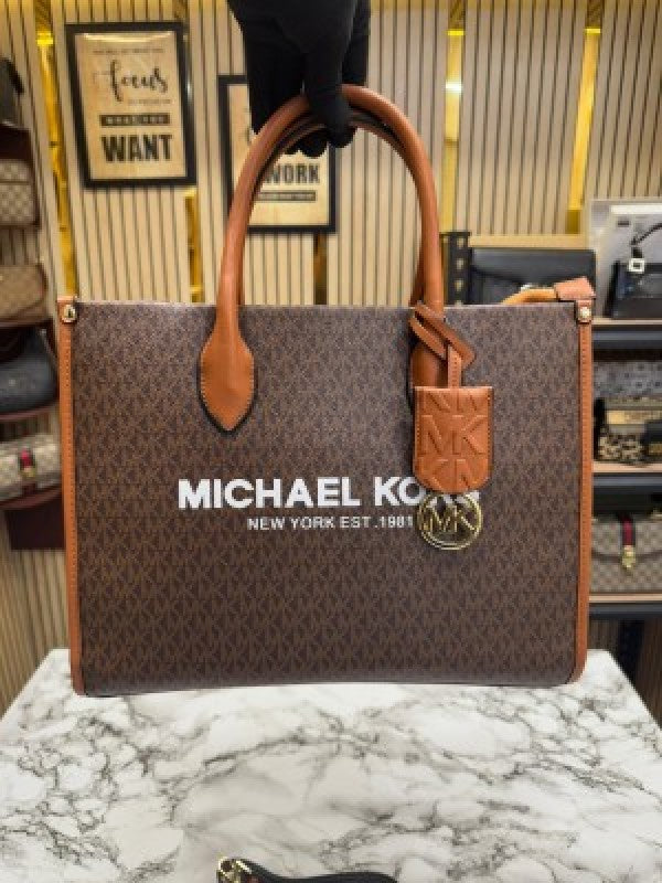 Michael_Kors Mirella Tote Bag With Dust Bag Including Card (Brown)