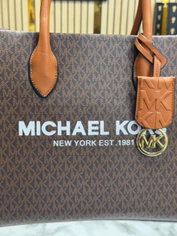 Michael_Kors Mirella Tote Bag With Dust Bag Including Card (Brown)