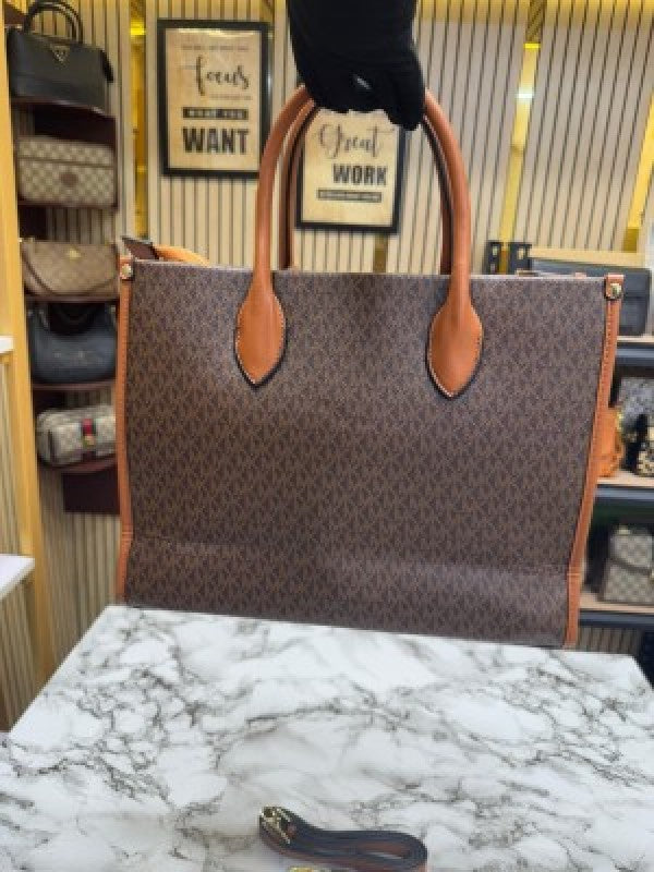 Michael_Kors Mirella Tote Bag With Dust Bag Including Card (Brown)