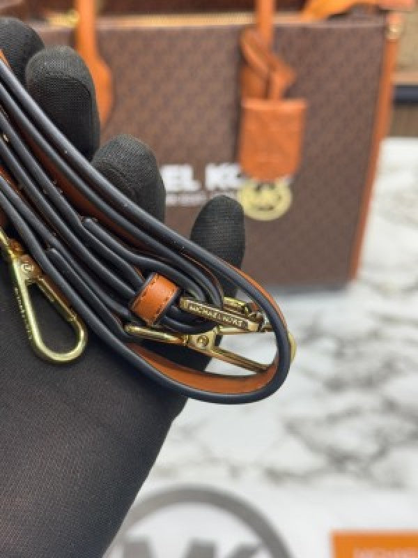 Michael_Kors Mirella Tote Bag With Dust Bag Including Card (Brown)