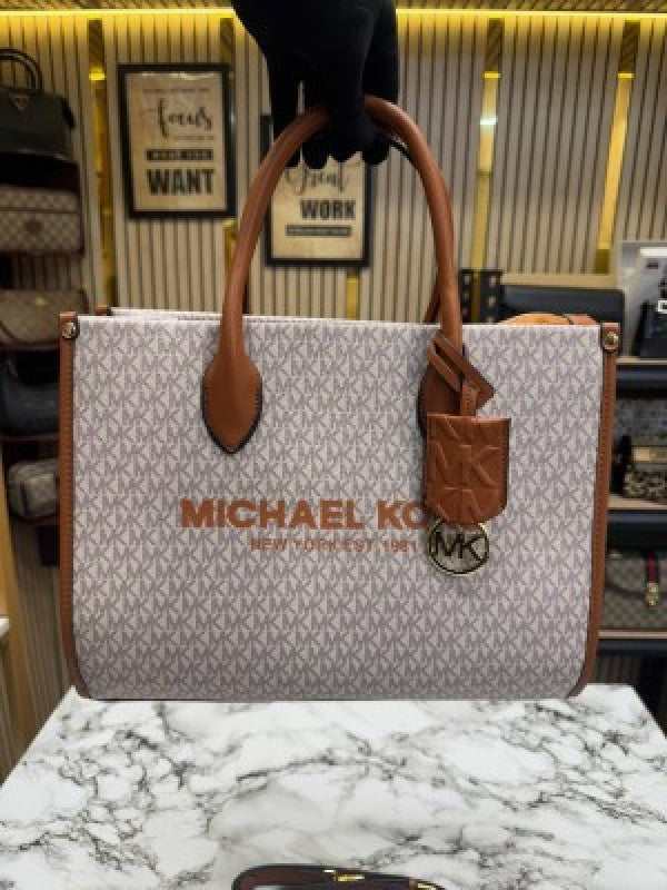 Michael_Kors Mirella Tote Bag With Dust Bag Including Card (Beige)