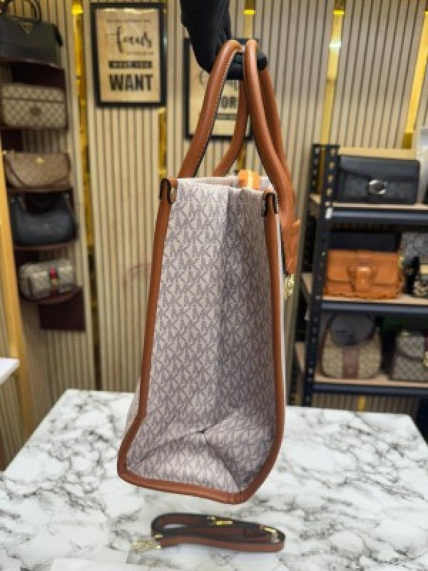 Michael_Kors Mirella Tote Bag With Dust Bag Including Card (Beige)